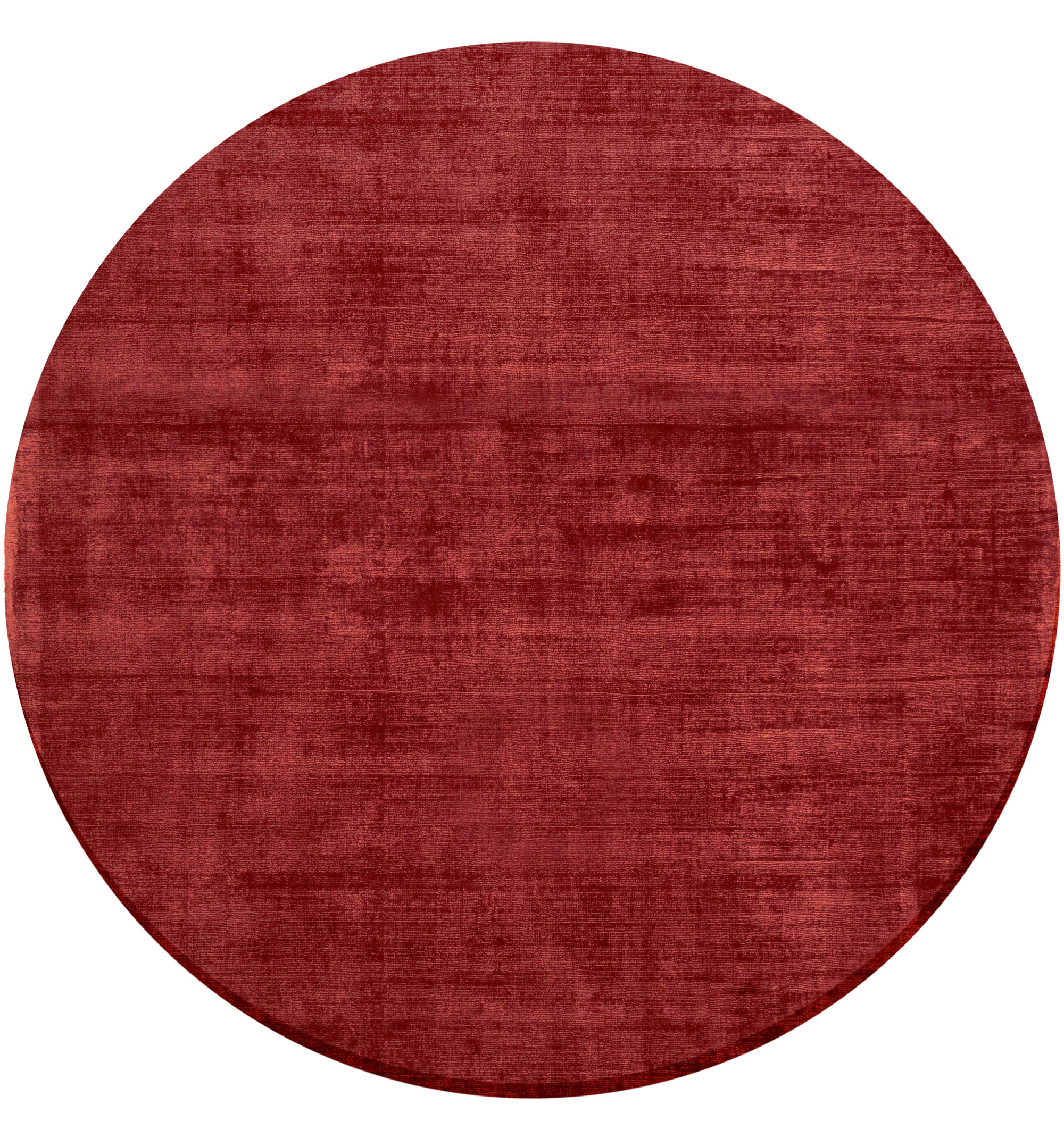 Tapete Redondo Liso Jambi 006 Vermelho