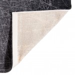 Alfombra Abstracta Freeze Chenille 8881 Negra