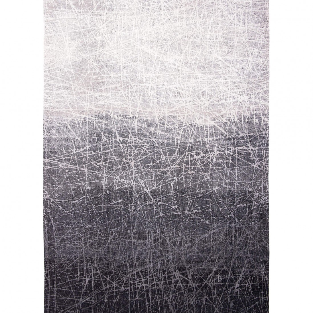 Alfombra Abstracta Freeze Chenille 8881 Negra