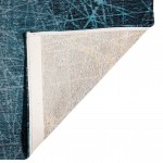 Alfombra Abstracta Freeze Chenille 8877 Azul
