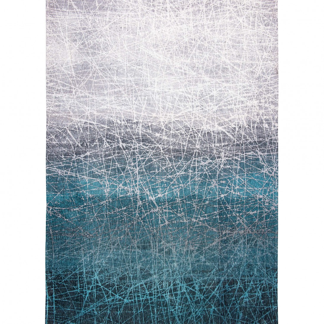 Alfombra Abstracta Freeze Chenille 8877 Azul