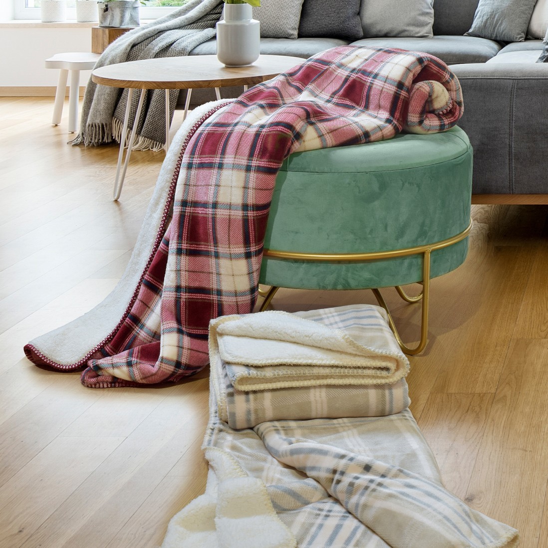 Xadrez II Blanket Beige
