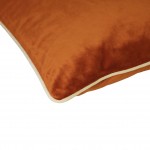 TERRACOTTA MELLOW CUSHION WITH PIPING