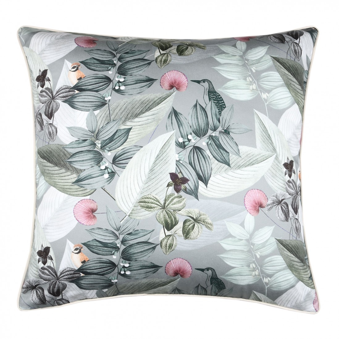 Hochi/Aquitaine Floral Decorative Cushion Square Multicolor