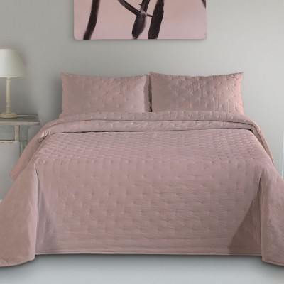 Sharon Plain Double Bed Bedspread Pink