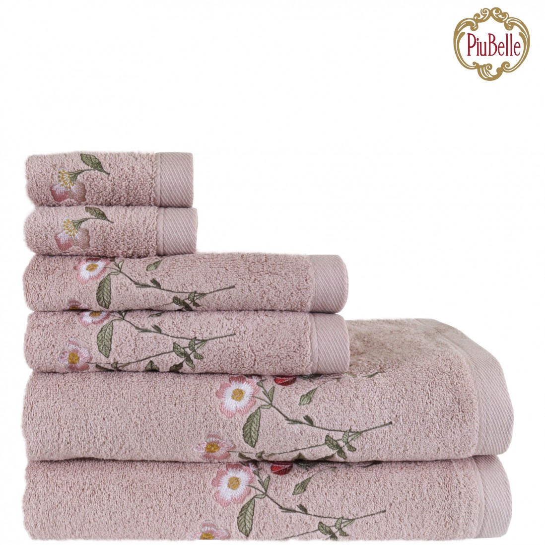 Nara 100% Cotton 3 Towels Bath Set Pink