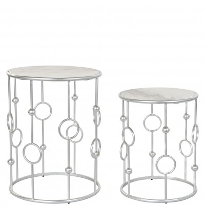 METAL/MARBLE AUXILIARY TABLE 468