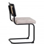 Cadeira de Veludo/Metal 036