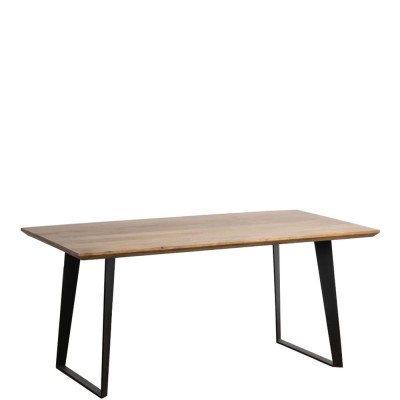 METAL/WOOD DINING TABLE 856