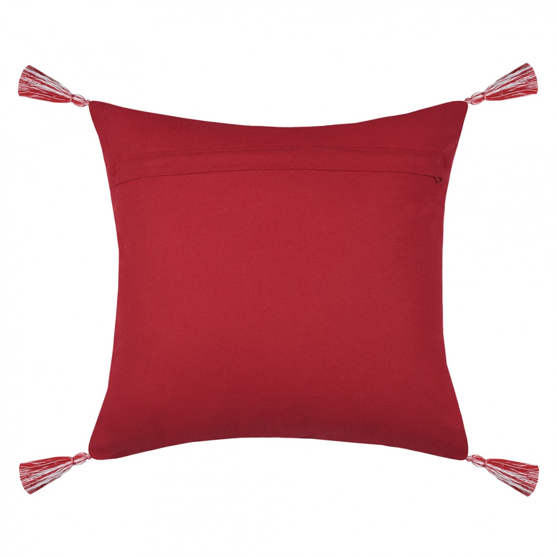 Almofada Decorativa de Natal Arvan 003 Quadrada Vermelha