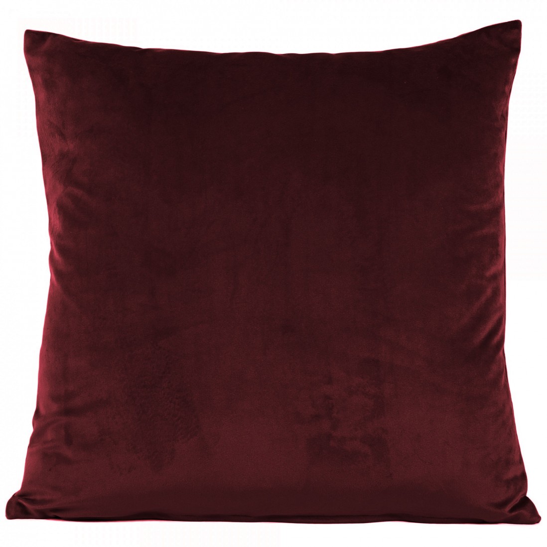 Velvet Plain Decorative Cushion Burgundy