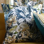 Echassier/Aquitaine Floral Decorative Cushion Square Multicolor