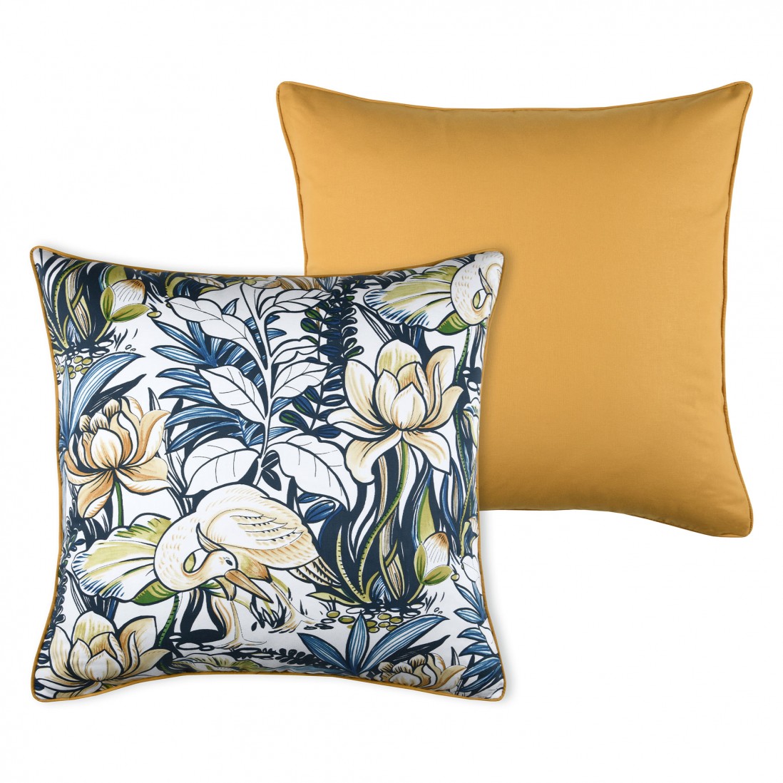 Echassier/Aquitaine Floral Decorative Cushion Square Multicolor