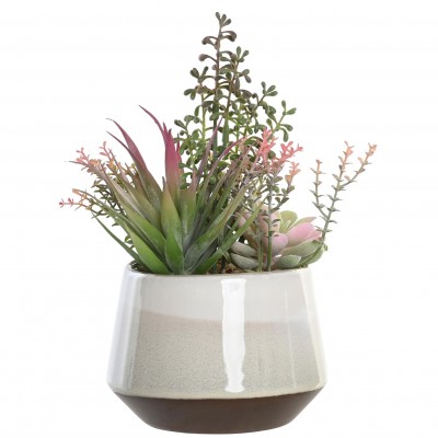 VASE WITH ARTIFICIAL PLANT 487A