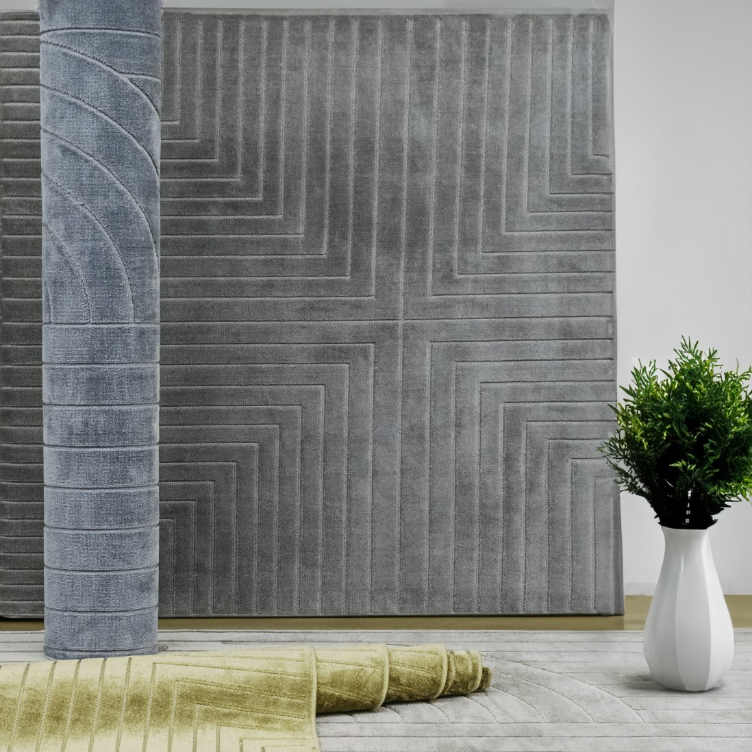 Geometric Area Rug Zen 752/004 Blue