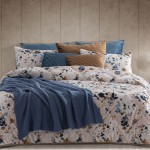 Edredn de Cama Doble Mel Aterciopelada Floral Multicolor