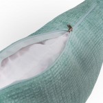 Perez Plain Decorative Cushion Aqua Blue