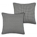 Edward/Lowlands Geometric Decorative Cushion Square Black