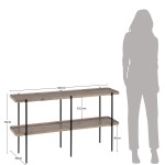 Wood/Metal Console 103