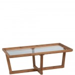 Wood/Glass Coffee Table 085