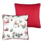 Almofada Decorativa de Natal Melbo 001 Quadrada Vermelha