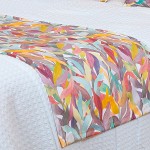 Color Abstrat Bed Throw