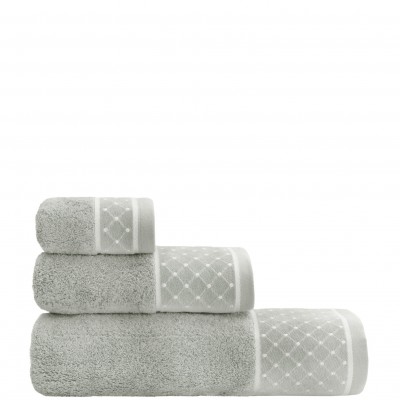 Marti 3 Towels Bath Set Gray