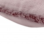 Basic Plain Decorative Cushion with Fringes Pink