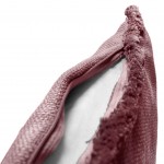 Basic Plain Decorative Cushion with Fringes Pink