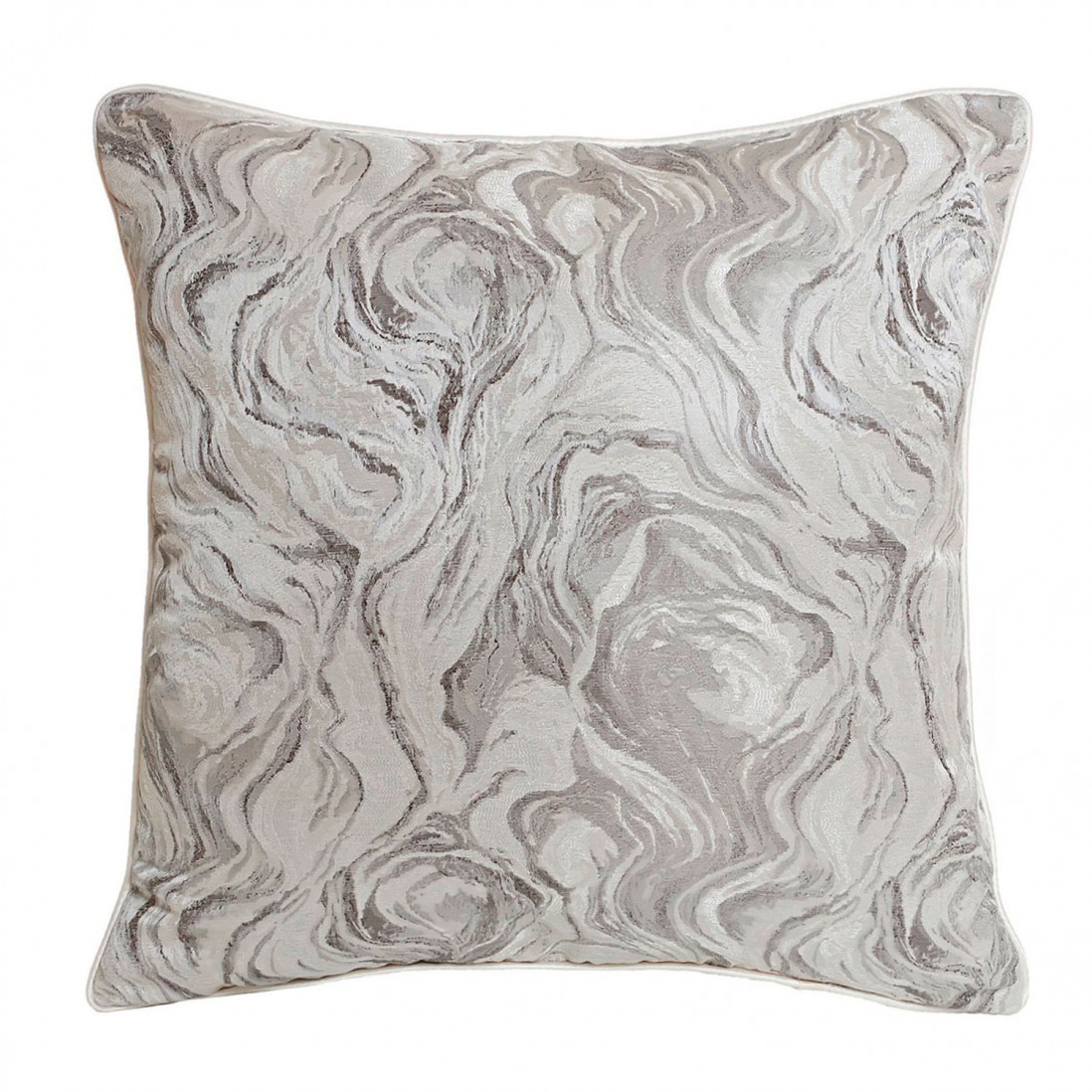 Marm Abstract Decorative Cushion Square Gray