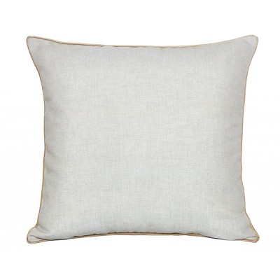 Almofada Decorativa Lisa Lisi com Vivo Branco Almofada Decorativa Lisa Lisi com Vivo Branco