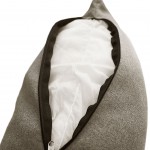Loris Plain Decorative Cushion Taupe Gray
