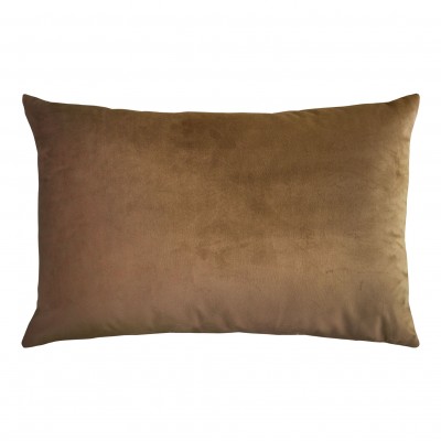 Velina Plain Decorative Cushion Camel Brown