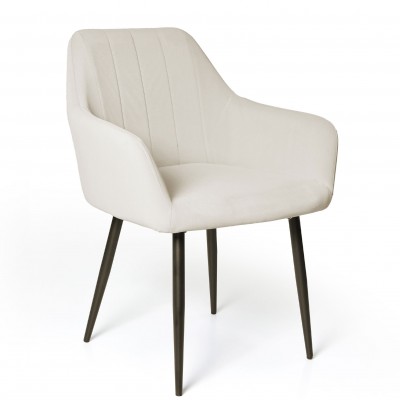 Velvety Dining Chair Limoges White - Pack 2