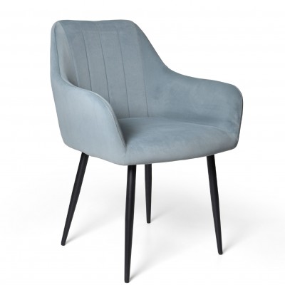 Velvety Dining Chair Limoges Dark Gray - Pack 2