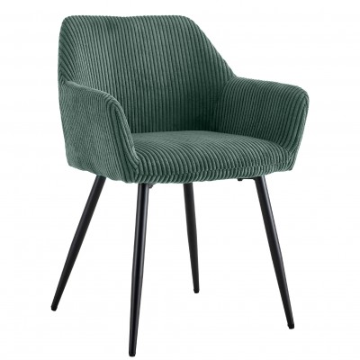Bombazine Dining Chair Rochelle Green - Pack 2