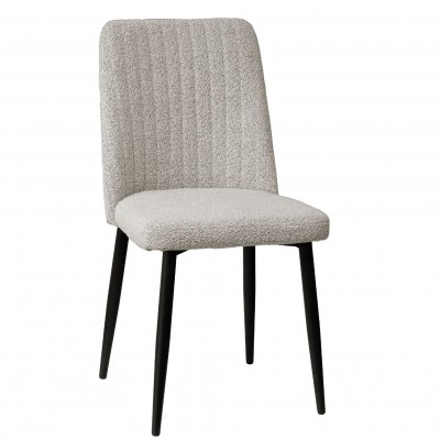 Dining Chair with Boucl Fabric Nimes Beige - Pack 2