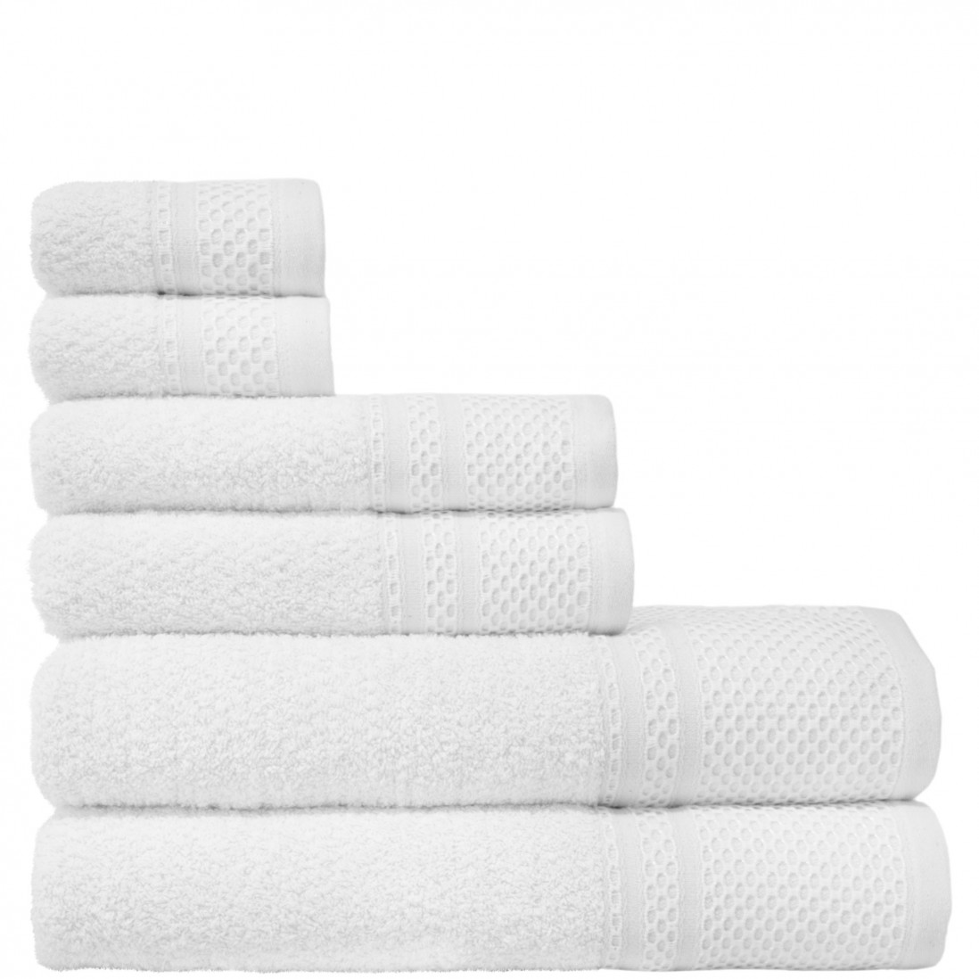 Fil F-300 6 Towels Bath Set White