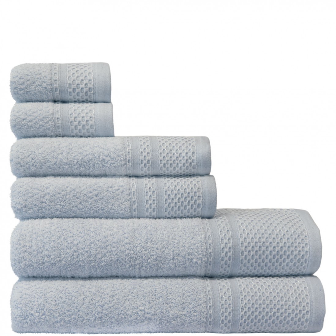 Fil F-300 6 Towels Bath Set Blue