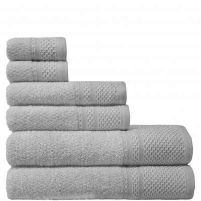 Fil F-300 6 Towels Bath Set Gray