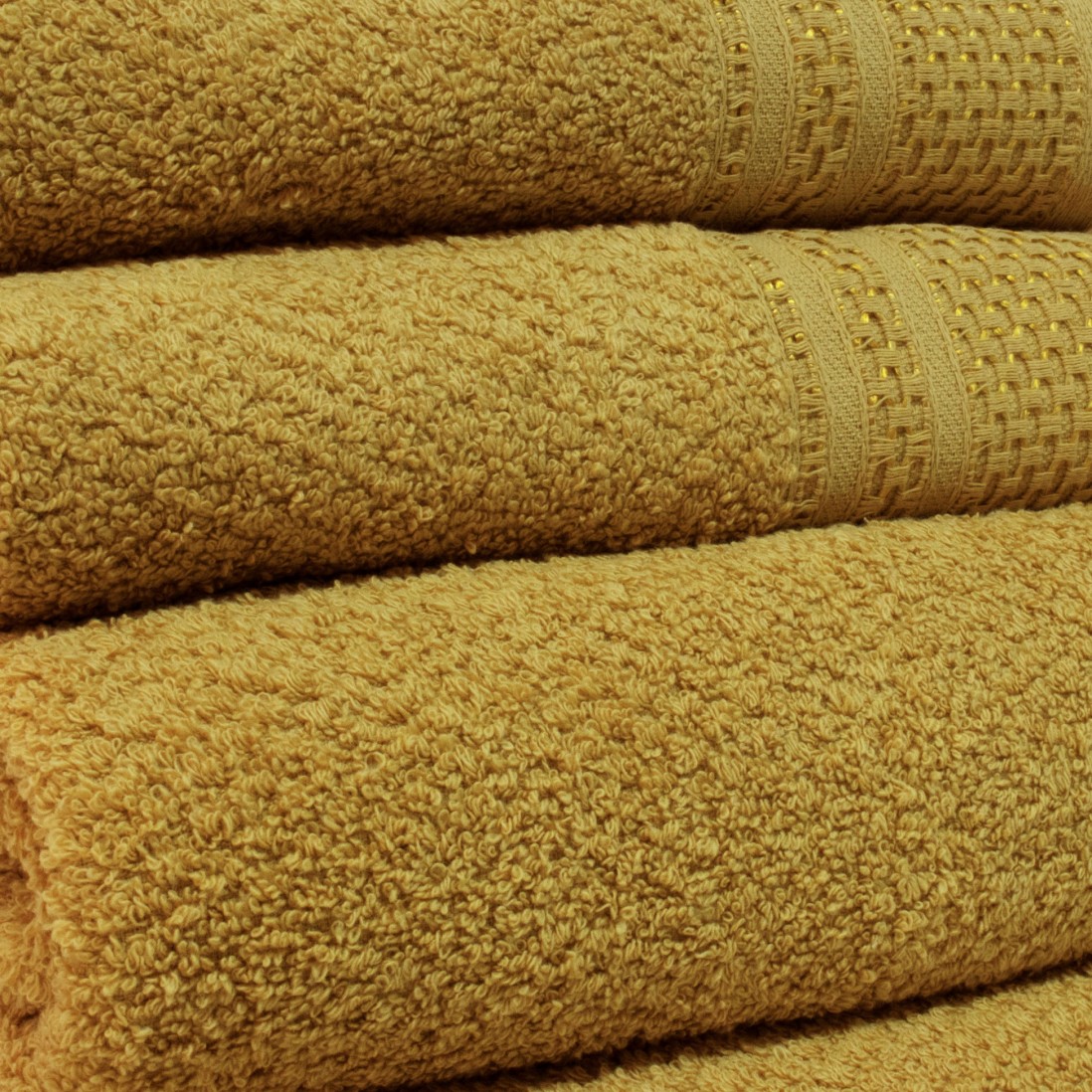 Fil F-300 6 Towels Bath Set Mustard Yellow