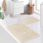 Alfombra de Bao Veneza Conjunto Beige