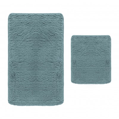 Viena Bath Rug Set Blue