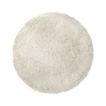 Round Bath Rug Viena White