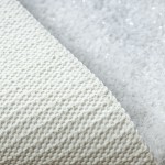 Alfombra de Bao Redonda Veneza Blanco