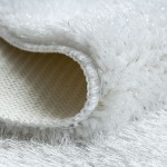 Alfombra de Bao Redonda Veneza Blanco