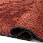 Plain Area Rug Glam Velvet 71431/830 Red