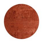 Plain Round Rug Glam Velvet 71431/834 Orange