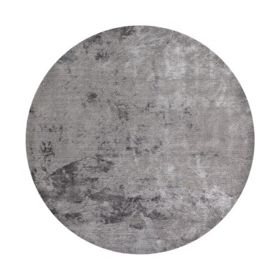 Plain Round Rug Glam Velvet 71431/838 Gray