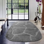 Modern Oval Rug Mori 14067/5171 Gray